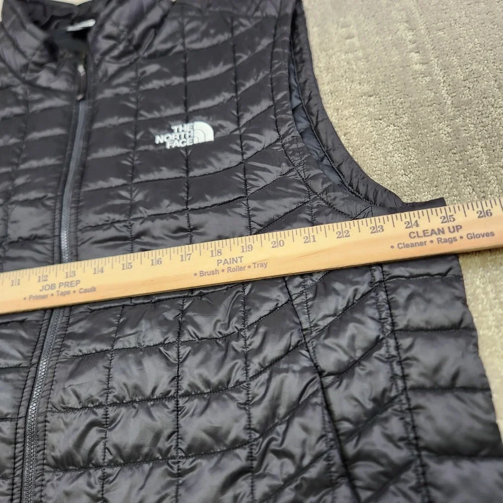 The North Face Puffer Vest Men XL Thermoball Primaloft Black Full Zip
